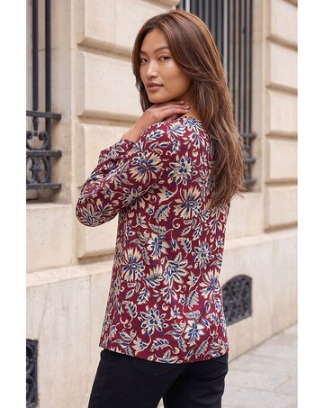 Roman Floral Soft Touch Top