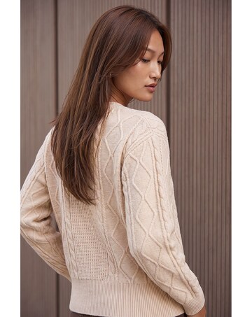 Roman Knitted Cable Bomber