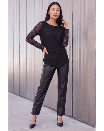 Roman Lace Layered Hem Top