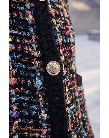 Roman Sparkle Tweed Knit Cardigan