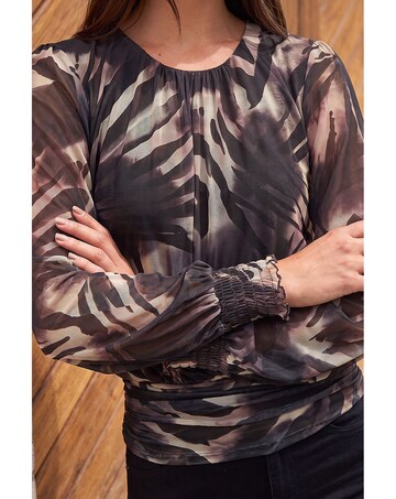 Roman Petite Mesh Blouson Top