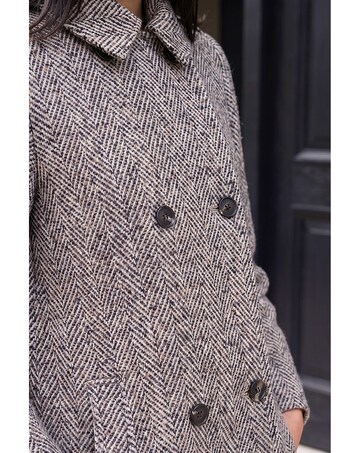 Roman Petite Collar Double Breasted Coat