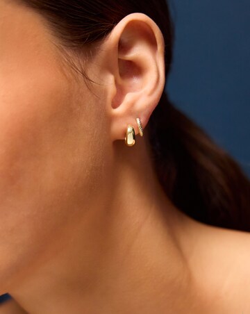 Accessorize 3pk Gold Hoop Earrings