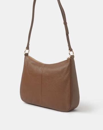 Accessorize Curved Suede Crossbody Bag