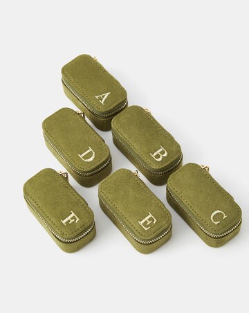 Accessorize Suede Initial Jewellery Box
