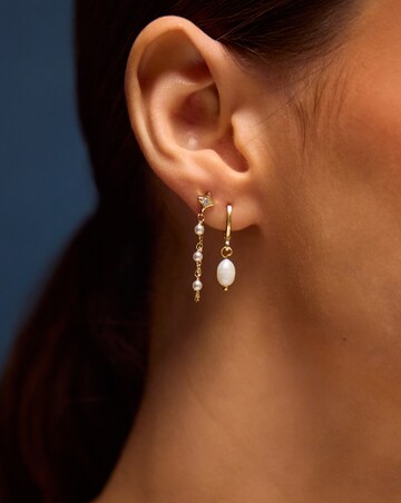 Accessorize 5pk Gold MOP Earrings