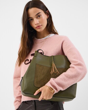 Accessorize Tassel Charm Shoulder Bag
