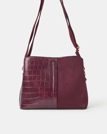 Accessorize Faux Croc Crossbody Bag