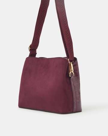 Accessorize Faux Croc Crossbody Bag