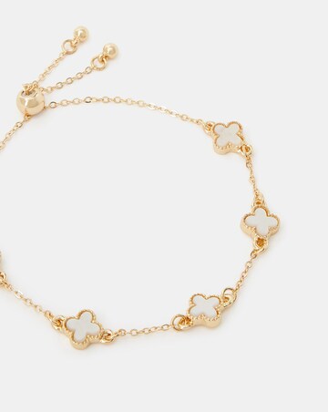 Accessorize Clover Toggle Bracelet
