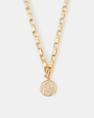 Accessorize Molten Coin Pendant Necklace