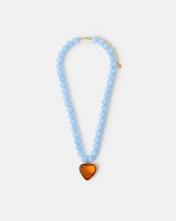 Accessorize Beaded Heart Necklace