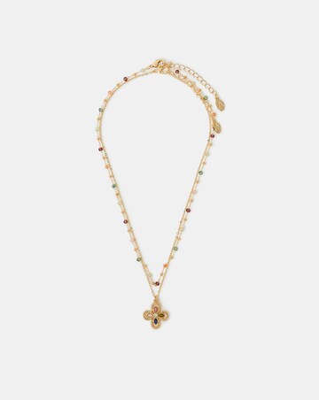 Accessorize 2pk Beaded Clover Necklaces