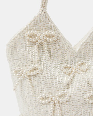 Accessorize Pearl Bow Beaded Bridal Bag