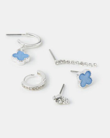 Accessorize 5pk Clover Stud Earrings