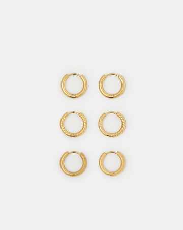 Accessorize 3pk Steel Hoop Earrings