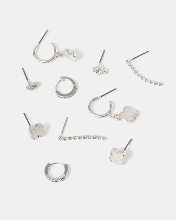 Accessorize 5pk Pearl Clover Earrings