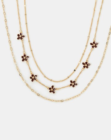 Accessorize 3pk Enamel Flower Necklaces