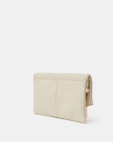 Accessorize Woven Leather Clutch Bag