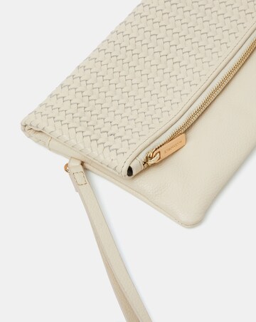 Accessorize Woven Leather Clutch Bag