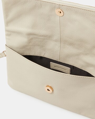 Accessorize Woven Leather Clutch Bag