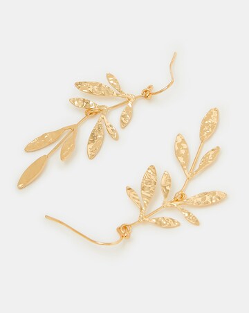 Accessorize Fine Leaf Drop Earrings