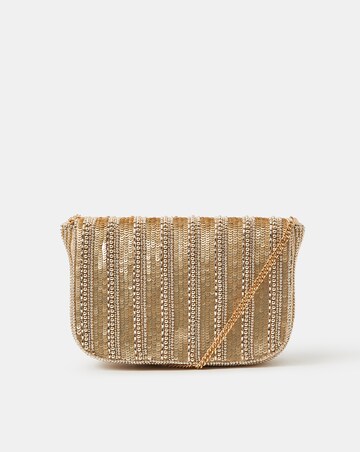 Accessorize Beaded Fold-Over Clutch Bag