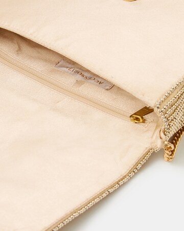 Accessorize Beaded Fold-Over Clutch Bag