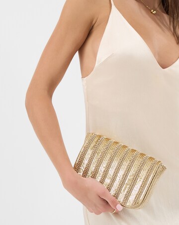 Accessorize Beaded Fold-Over Clutch Bag