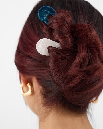 Accessorize 2pk Resin French Hair Pins