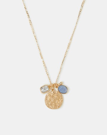 Accessorize Charm Coin Pendant Necklace