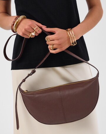 Accessorize Leather Sling Crossbody Bag