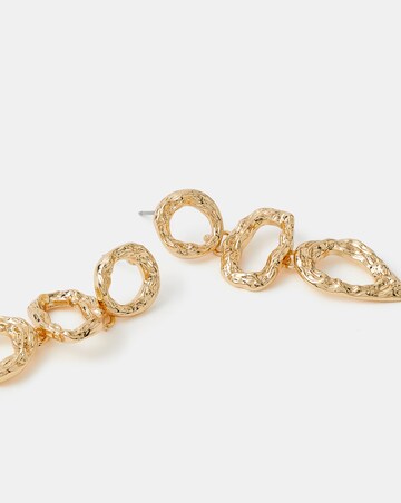 Accessorize Triple Molten Drop Earrings