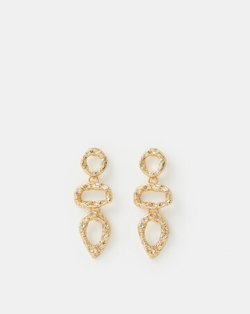 Accessorize Triple Molten Drop Earrings