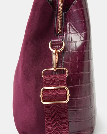 Accessorize Faux Croc Strap Shoulder Bag