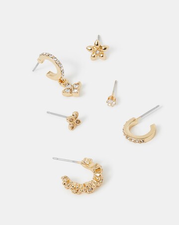 Accessorize 6pk Stud/Hoop Earrings