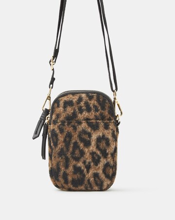 Accessorize Leopard Print Phone Bag