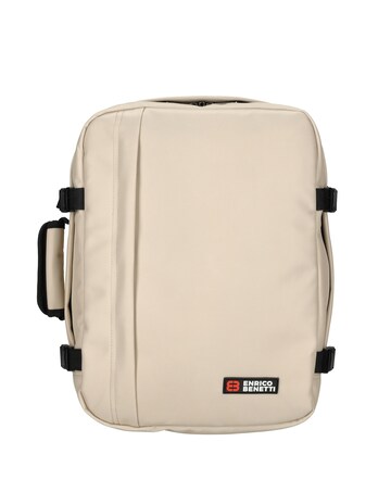 Enrico Benetti Innsbruck Twill Nylon 17" Laptop Rucksack Underseat Bag