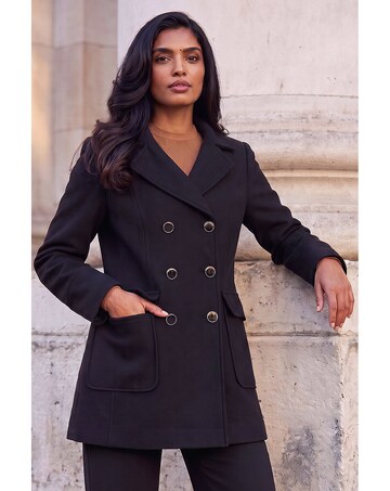 Roman Double Breasted Smart Coat
