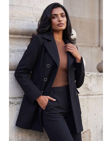 Roman Double Breasted Smart Coat
