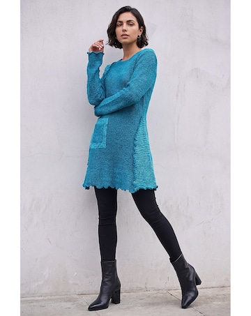 Roman Textured Pocket Longline Jumper