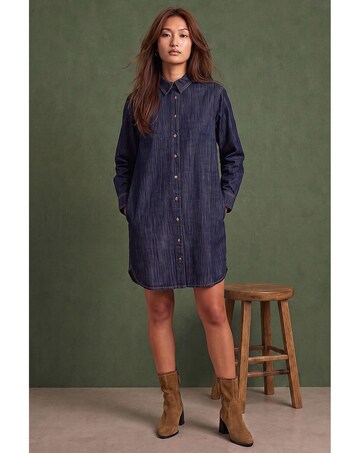 Roman Button Through Shirt Dress