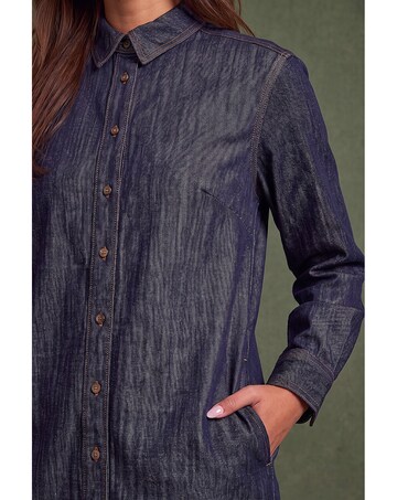 Roman Button Through Shirt Dress