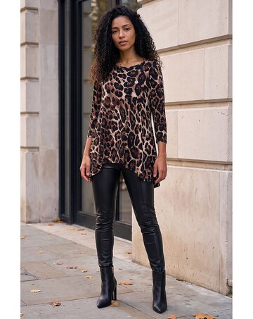 Roman Stretch Textured Animal Tunic