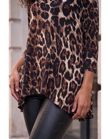 Roman Stretch Textured Animal Tunic