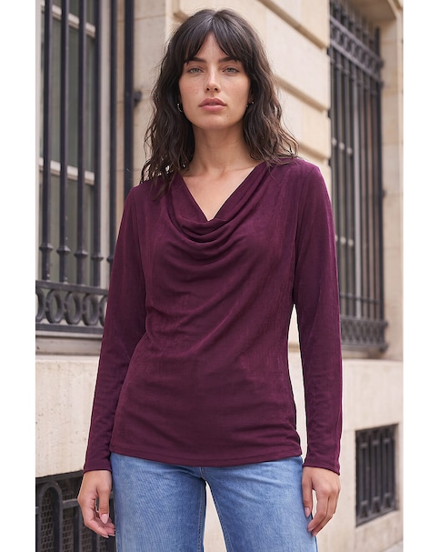 Roman Cowl Neck Top