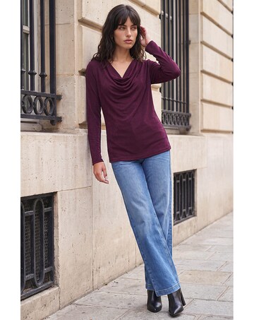 Roman Cowl Neck Top