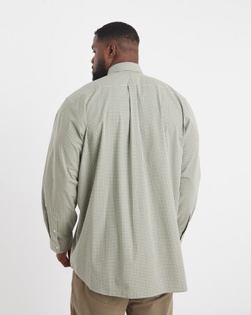Polo Ralph Lauren Long Sleeve Gingham Stretch Poplin Shirt - Green Multi