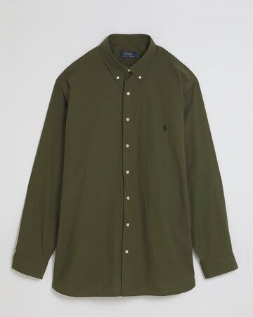 Polo Ralph Lauren Long Sleeve Stretch Poplin Shirt - Green
