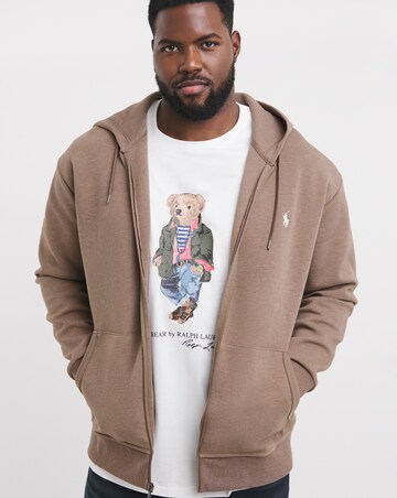 Polo Ralph Lauren Brown Zip Through Hoodie